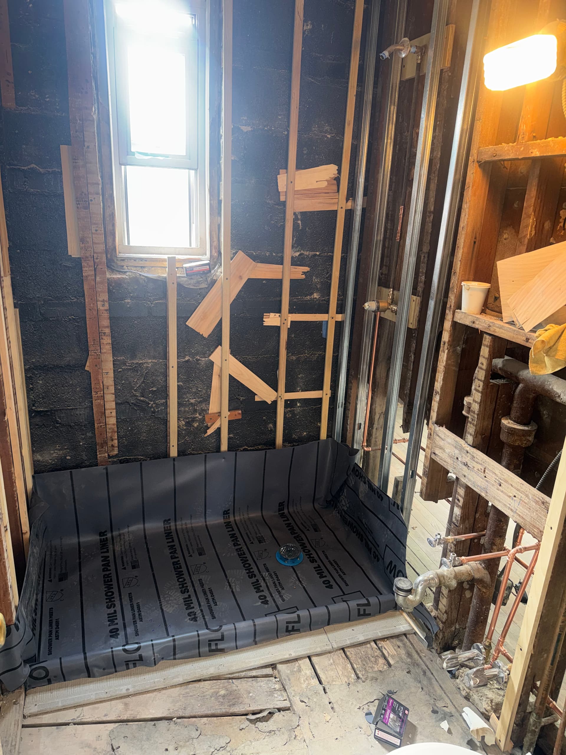 Gallery photos for Tub to Stand-Up Shower Full Bathroom Gut in Queens: Image #1