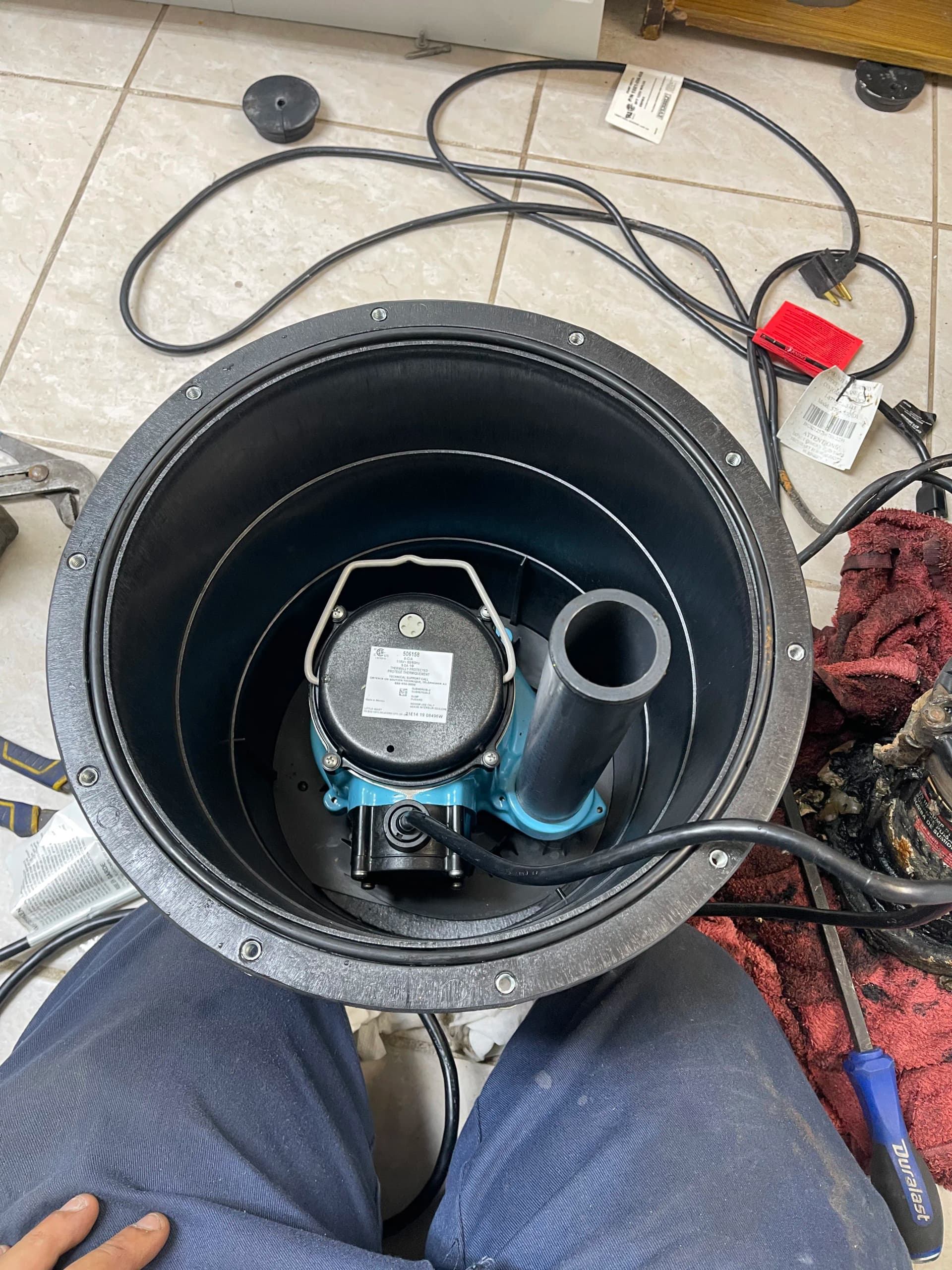 Gallery photos for Ejector Pump Replacement for a Break Room Sink in Middletown: Image #1