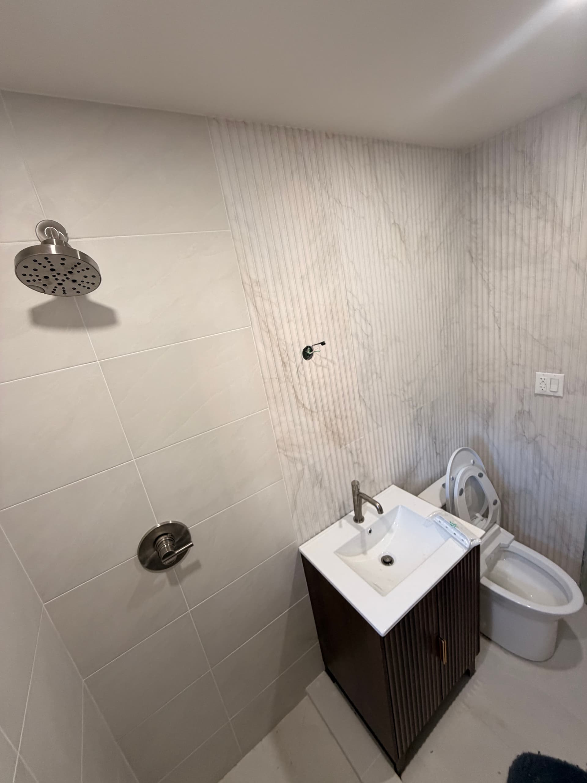 Gallery photos for Tub to Stand-Up Shower Full Bathroom Gut in Queens: Image #8
