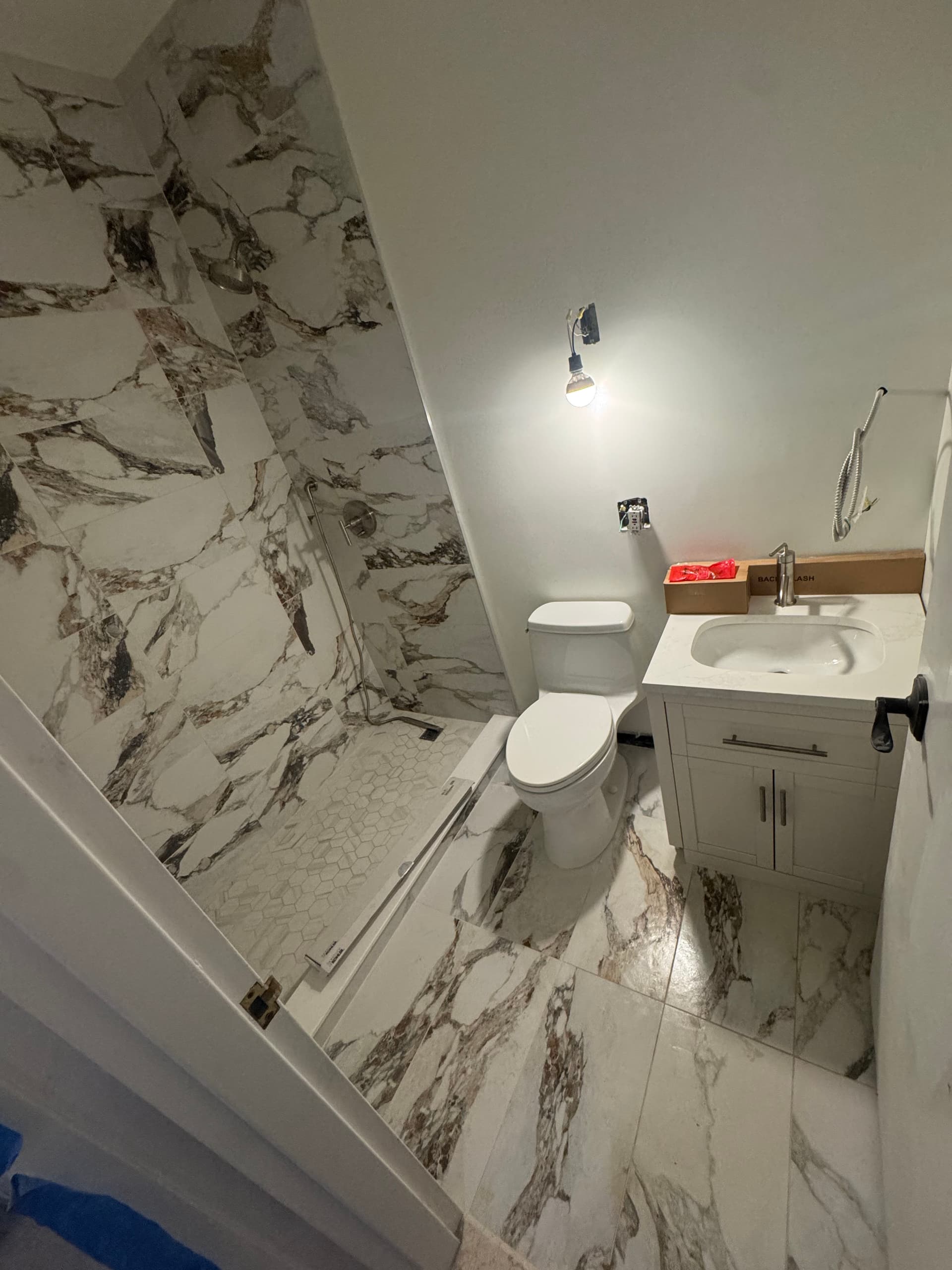 Gallery photos for NYC Bathroom Gut Renovation - Old Tub Out, Stand-Up Shower In: Image #9