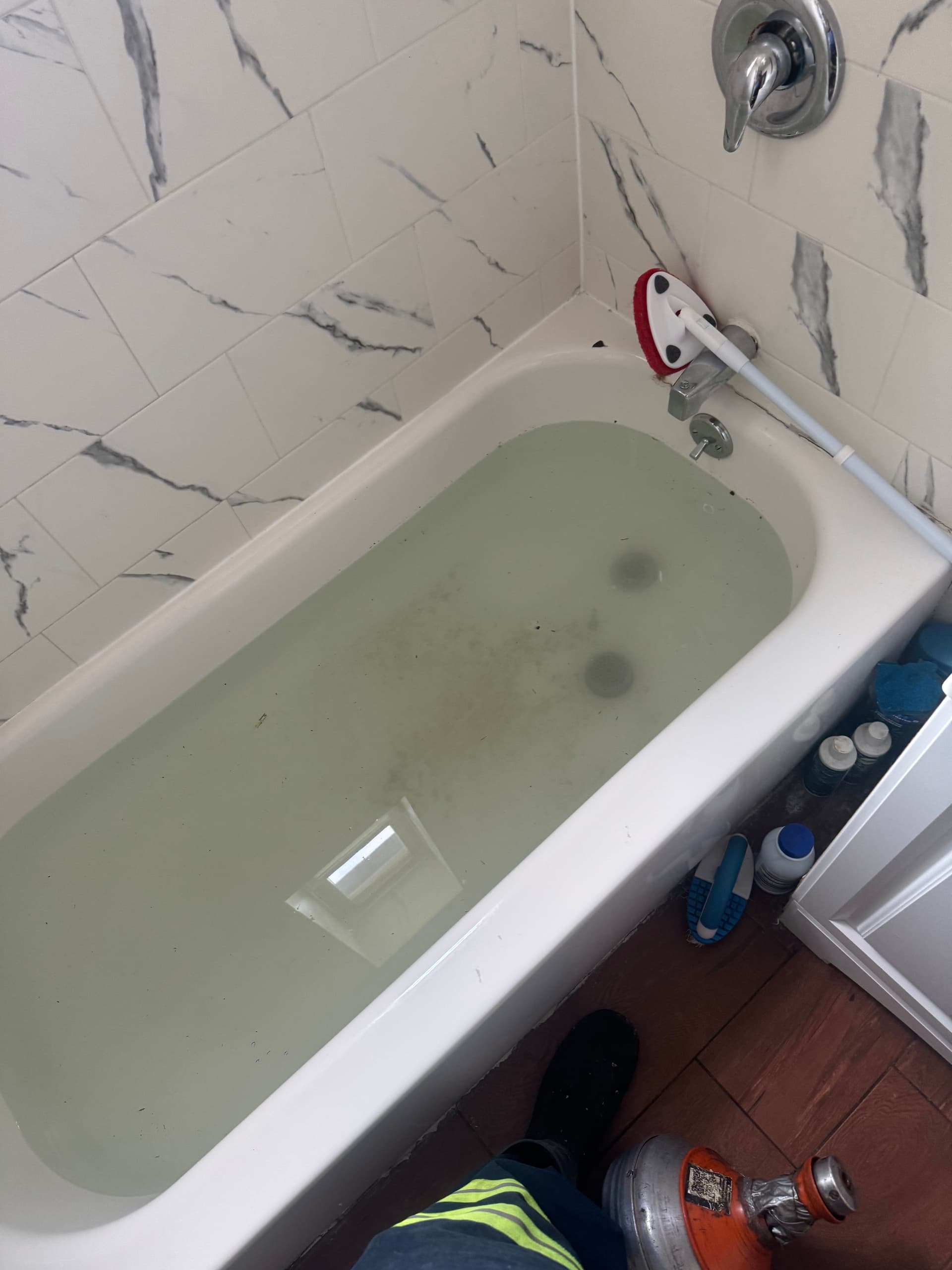 Bathroom Drain Cleaning Clears Major Hair Blockage in Newark image